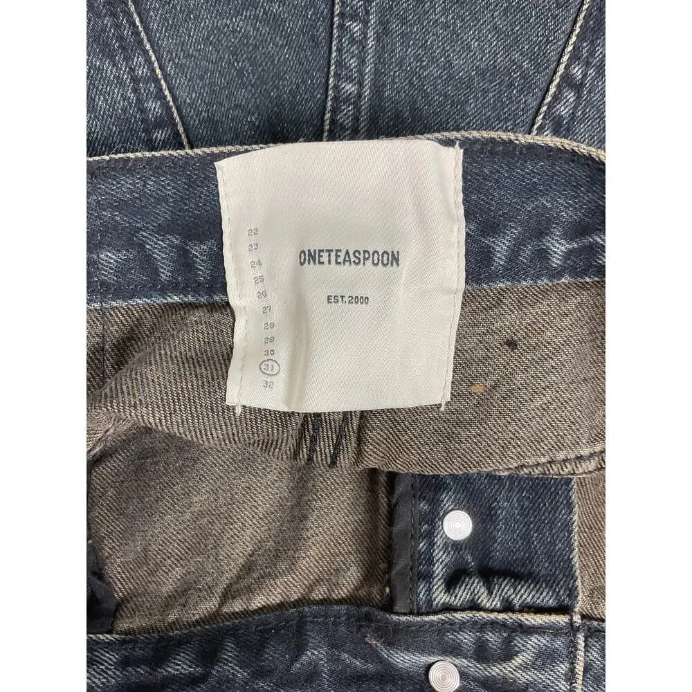 One Teaspoon Black Fox Bandit Dark‎ Wash Denim Shorts NWT Size 31